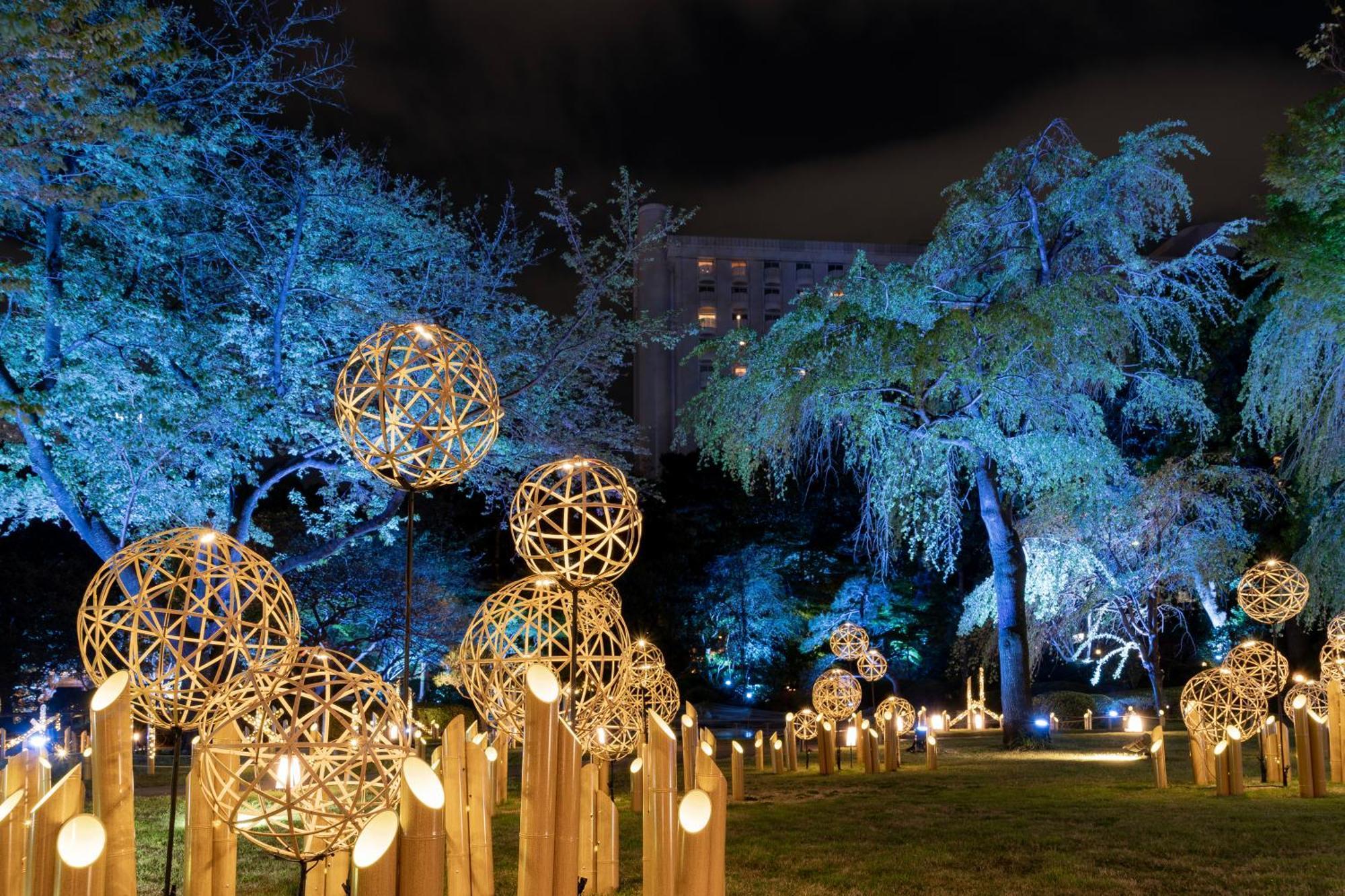 Grand Prince Hotel Shin Takanawa Tokyo Luaran gambar Illumination of the park